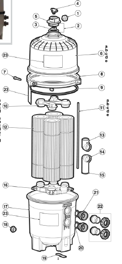 gasket ring for a hayward c4520 filter