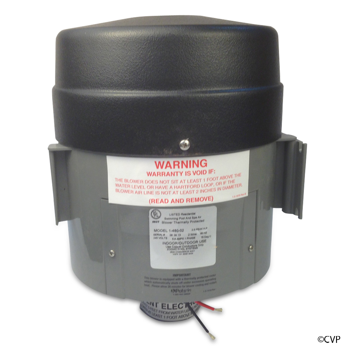 What is the electrical requirement for the 1-470-02 Polaris QT Spa Blower 1.5 HP 240V Quiet and can it be adjusted?