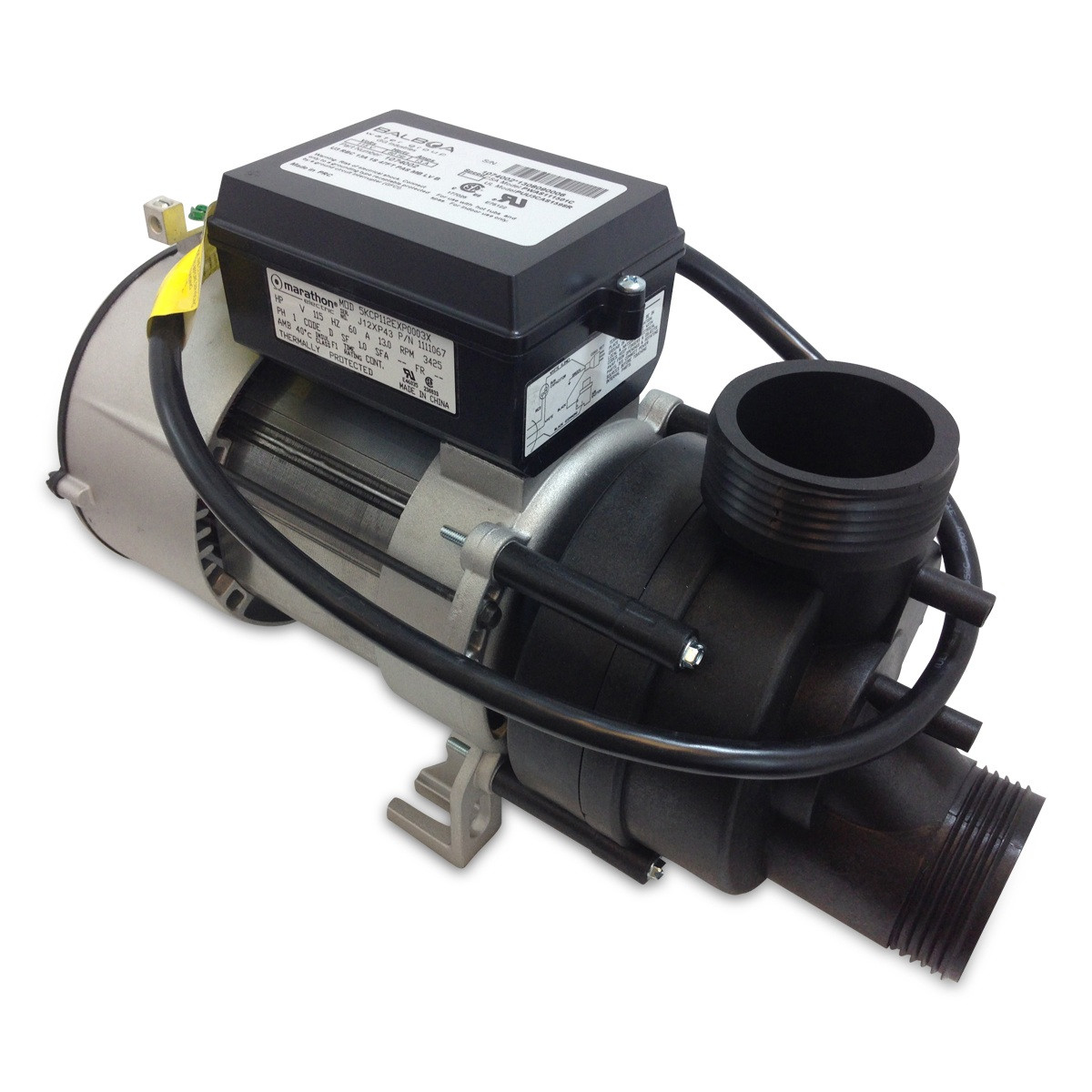 Balboa/Vico Power Wow Bath Pump 1.5Hp 1Spd 115V W/Cord & Airswitch | 1034002 Questions & Answers