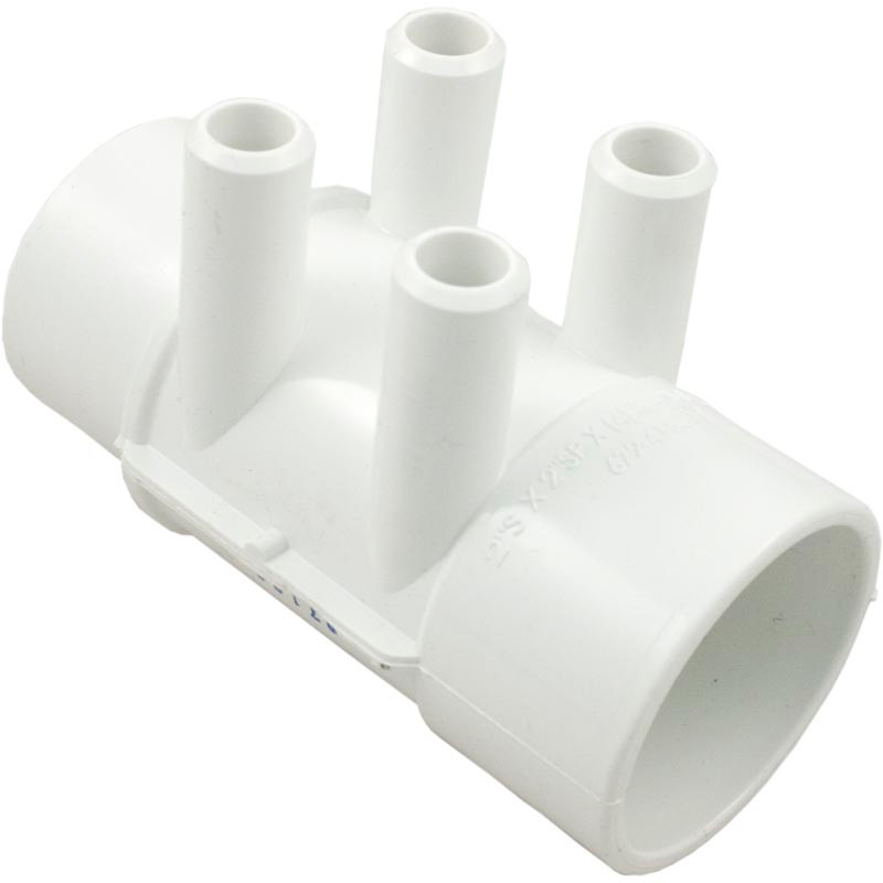 Waterway Manifold 4-Port Flo-Thru 2" Slip X 2" Spigot X 3/4" Smooth Barb | 672-4160 Questions & Answers