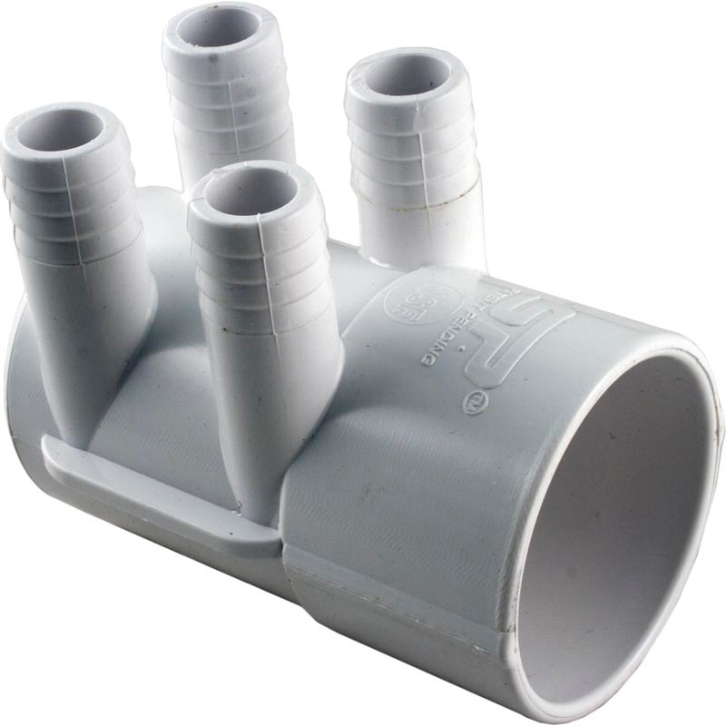 Waterway Plastics Sp Manifold 2"S X Dead End,(4)3/4"Rib Barb(Use 55-270-1519) | 672-7170 Questions & Answers