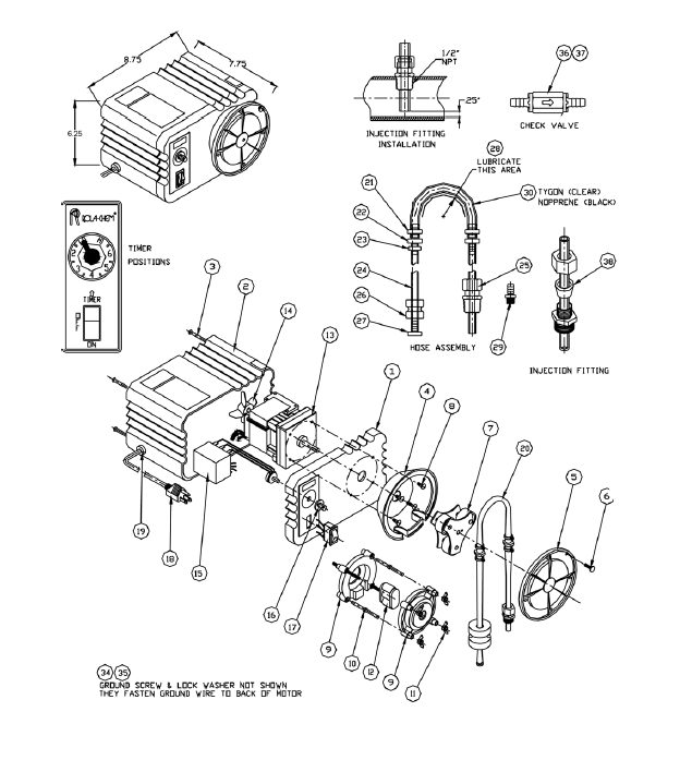 Rola-Chem Gear Motor, 16R, 240V Rc103 | 521317 Questions & Answers