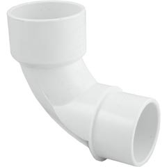 Waterway Plastics 90 Elbow, Sweep, 2-1/2" Slip x 2-1/2" Spigot, PVC | 411-9140 Questions & Answers