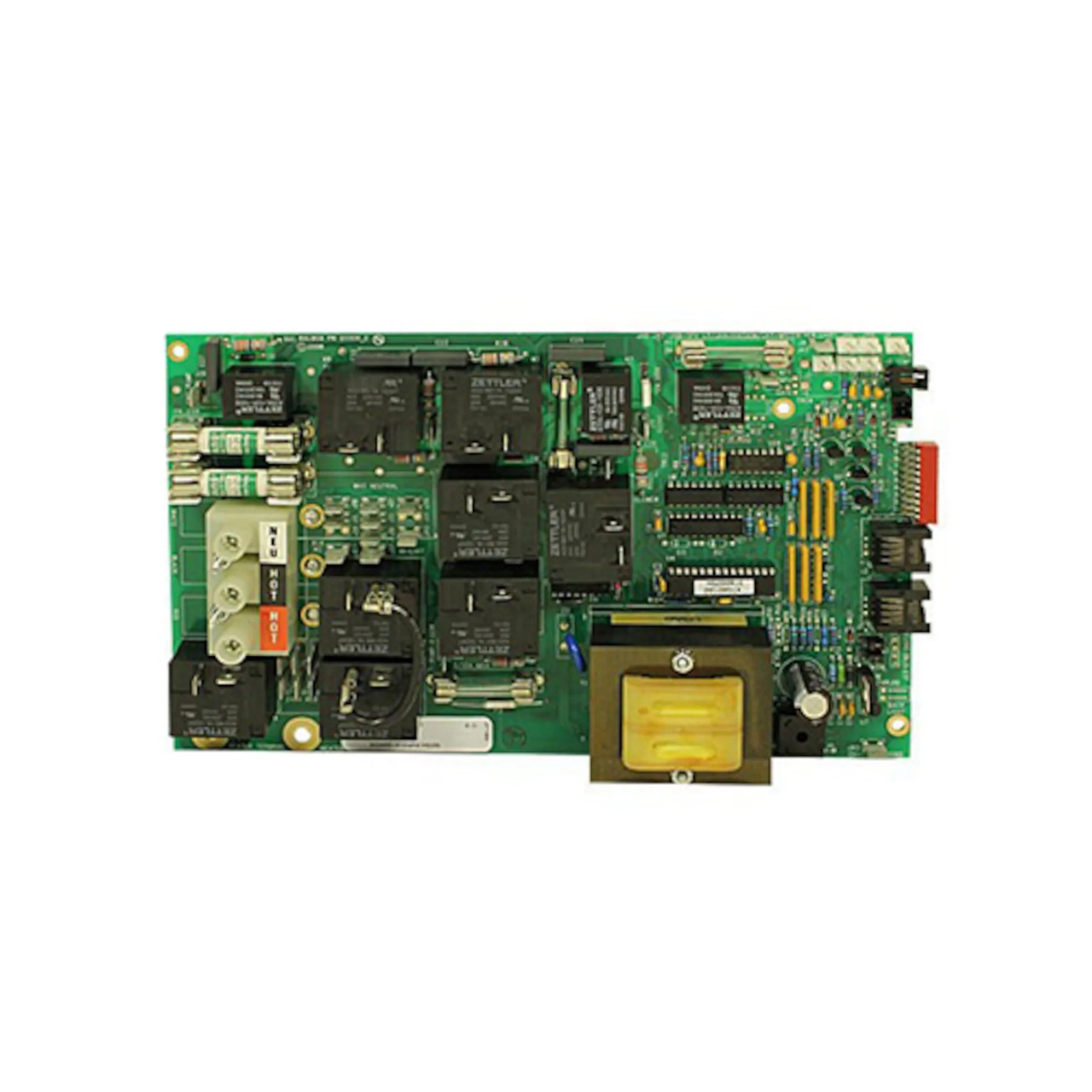 HydroQuip Hs200 Circuit Board Measures 9" 3/4" X 6" (2) 8 Pin Phone Plug Spa Side Connectors Chip #Hs200R1E | 52498-01 Questions & Answers