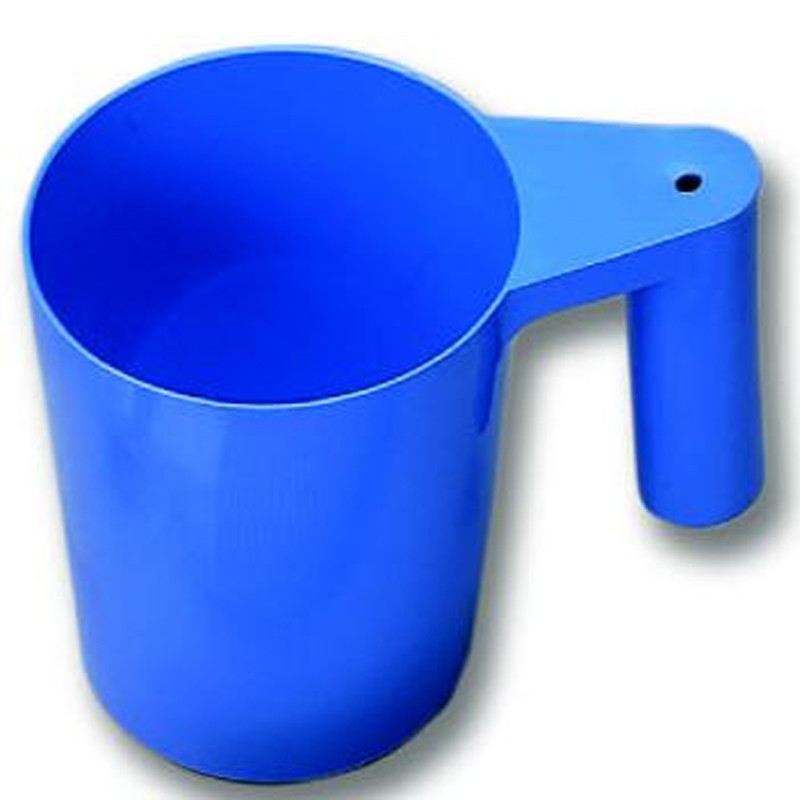 why is what's pictured blue w/ round handle but  what is shipped is orange sharp garbage?