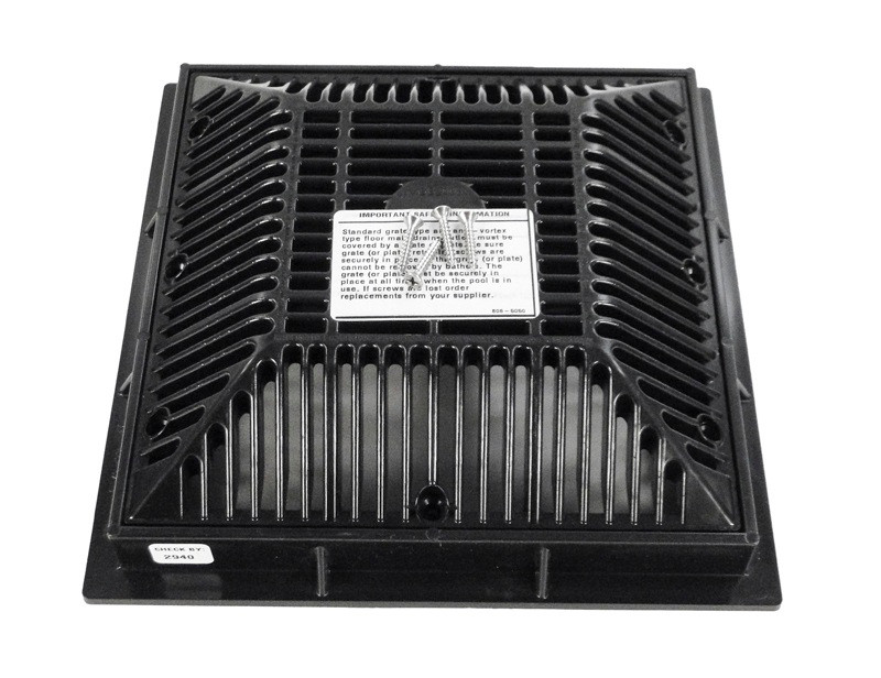 Waterway 9" X 9" Square Frame And Grate, Black | 640-4791 V Questions & Answers